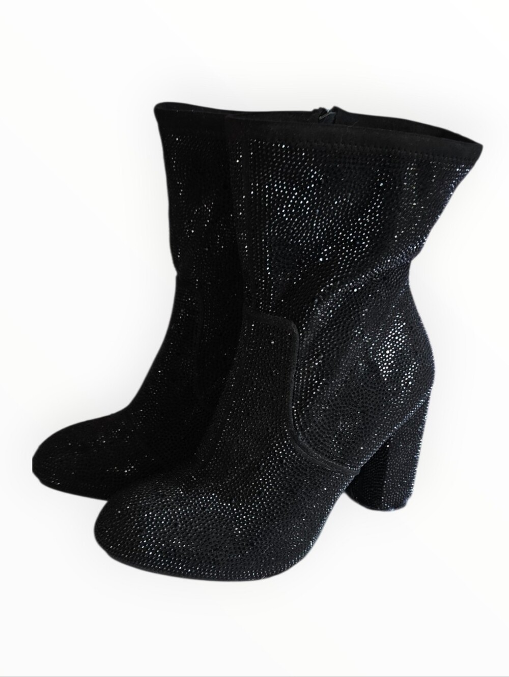 Torrid 8.5 ww extra wide Black Rhinestone Mid-Calf Women's Booties